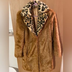 Women’s Topshop Faux Fur Coat